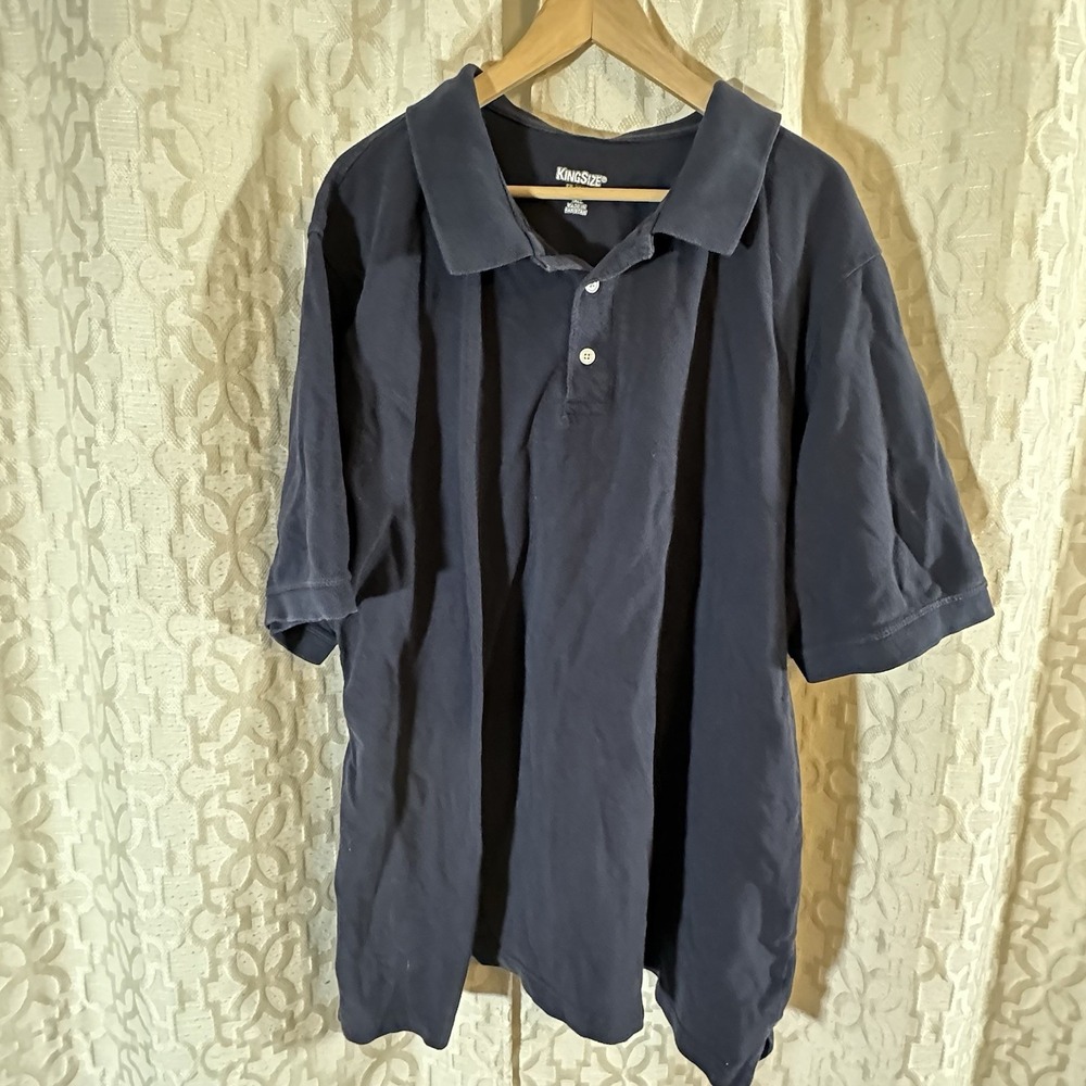 King Size Navy Polo Shirt Men's Size 3XL Tall